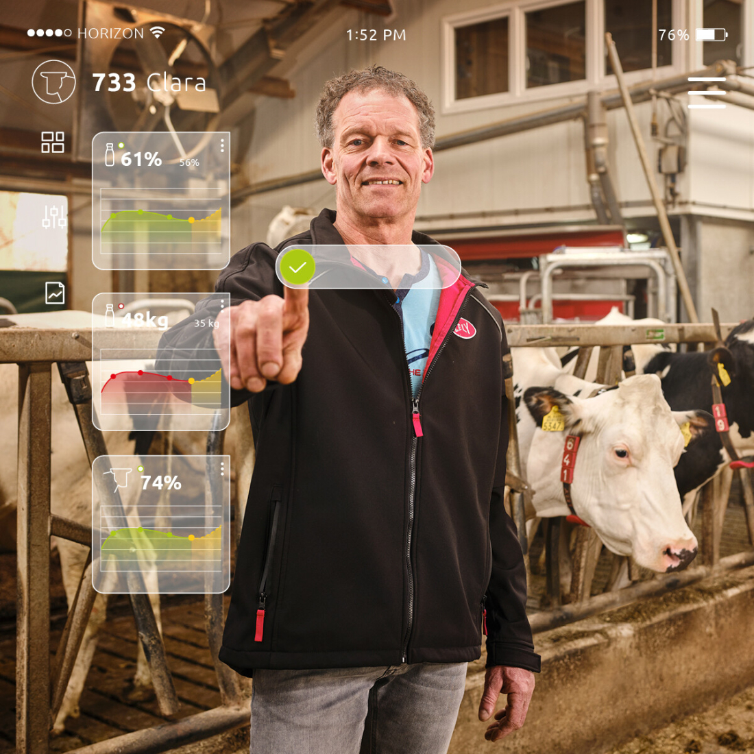 Farmář využívá data z automatizovaného chovu
