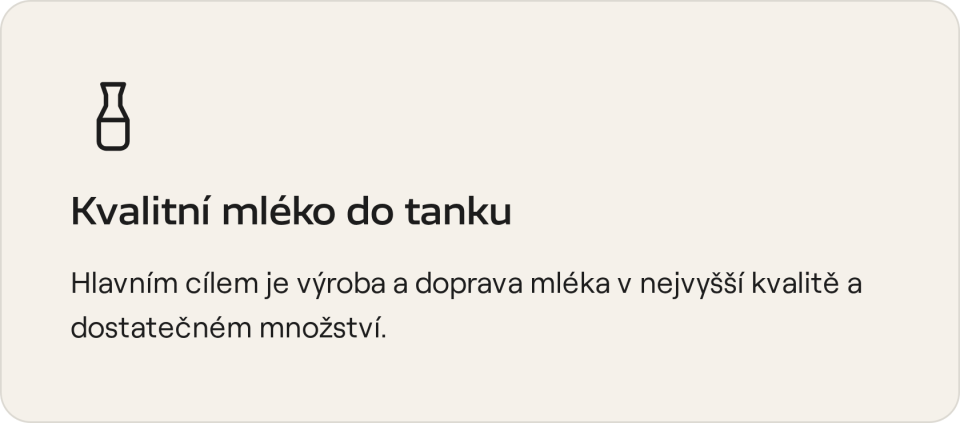 Kvalitní mléko
