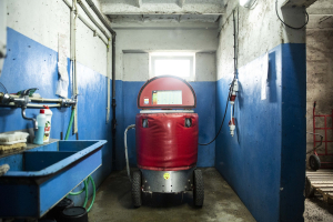 Mobilní krmný vozík MilkShuttle – z provozu