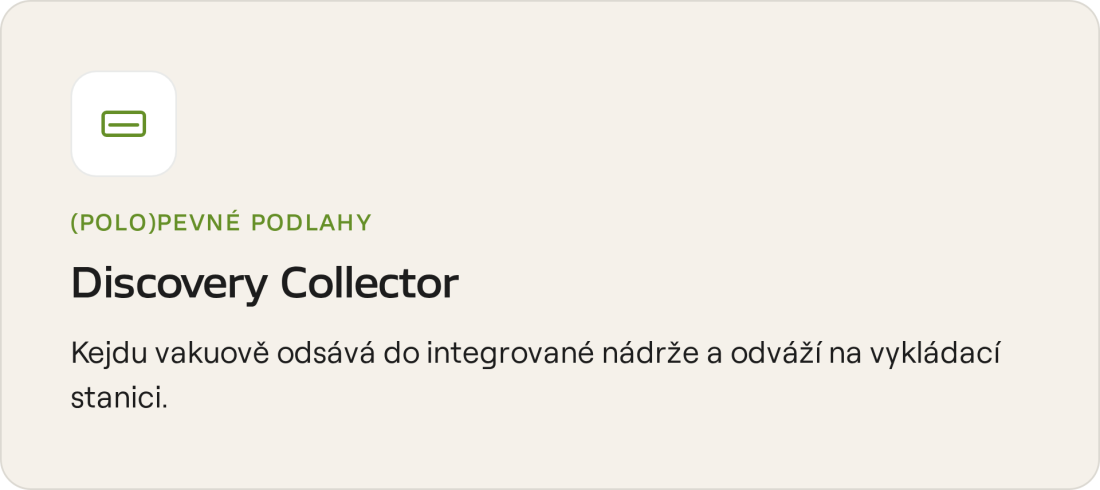 Pevná podlaha – Discovery Collector