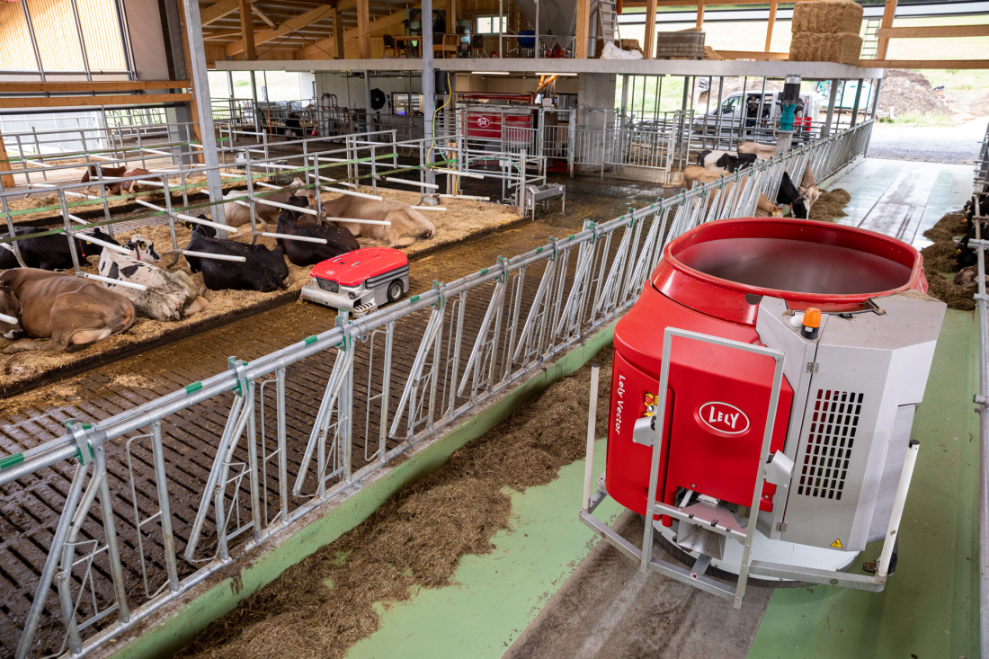 Technologie Lely v automatizované stáji